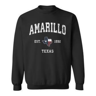 Amarillo Texas Tx ビンテージ州旗スポーツデザイン スウェットシャツ - Kawaiitshirt