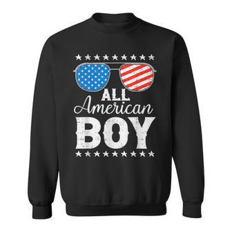 All American Boy 4Th Of July Patriotic Usa Family Matching Sweatshirt - Thegiftio UK