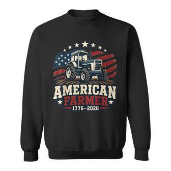 American Farmer 250 4Th Of July Tractor 1776 2026 Sweatshirt - Thegiftio UK