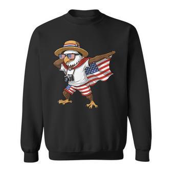 American Flag Bald Eagle Usa Flag Patriotic 4Th Of July Sweatshirt - Thegiftio UK