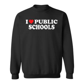 Amo Las Escuelas Públicas I Corazón Las Escuelas Públicas Camisa de entrenamiento - Regaloses