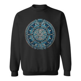 Ancient Mayan Calendar Maya Aztec Mexican Sun Stone Azteca Sweatshirt - Thegiftio UK