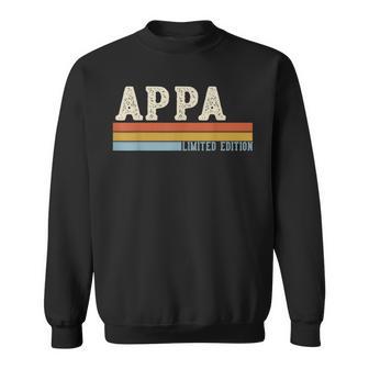 Appa Vintage Grandpa Fathers Day Retro Sweatshirt - Thegiftio UK