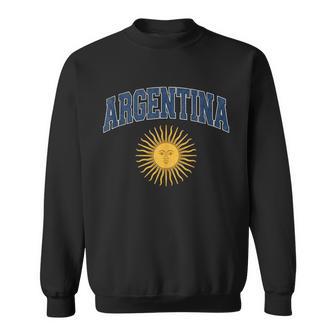 Argentina Vintage Sun Of May Collegiate Distressed Sweatshirt - Thegiftio UK