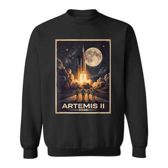 Artemis 2 Launch Back To The Moon Astronaut Mission 2026 Sweatshirt - Monsterry