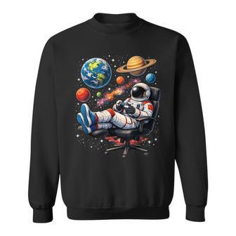 Astronaut Gamer Space Gaming Planets Sweatshirt - Thegiftio UK