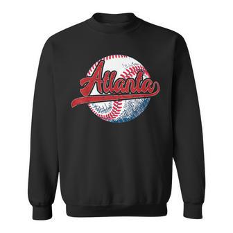 Atlanta Throwback Graphic Atlanta Skyline Sweatshirt - Thegiftio UK