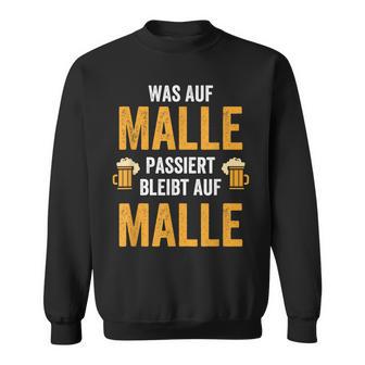 Was Auf Malle Passiert Bleibt Auf Malle Sweatshirt - Seseable