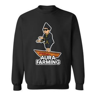 Aura Farming オーラ ウェーブ インドネシアボート ミーム エネルギー バイブ スウェットシャツ - Kawaiitshirt
