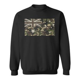 Aussie Dad Australian Camo Flag Camouflage Australia Day Sweatshirt - Thegiftio UK
