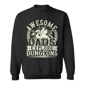 Awesome Dads Explore Rpg Gaming & Board Game Dad Sweatshirt - Monsterry