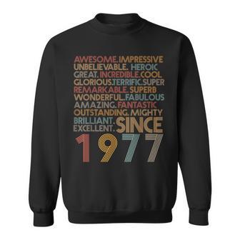 Awesomeince 1977 47Th Birthday Born In 1977 47 Years Old スウェットシャツ - Kawaiitshirt
