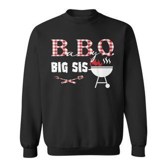 Baby Bbq Big Sis Shower Birthday Party Family Matching Sweatshirt - Thegiftio UK