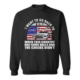 Back To 1776 Country Bold Humor Quote Sweatshirt - Thegiftio UK