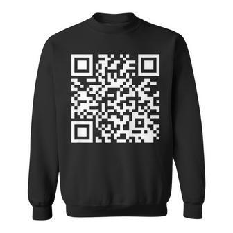 On Back Qr Do I Look Like I Give A Fck Code Saying Sweatshirt - Thegiftio UK