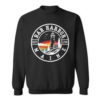 Bar Harbor Maine Throwback Classic Sweatshirt - Thegiftio UK