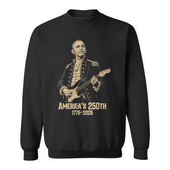 Barack Obama Playing Guitar 4Th July 250Th Anniversary Sweatshirt - Thegiftio UK