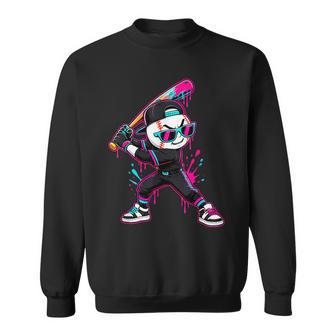 Baseball Drip For Boys Ice Cream Baseball Ball Kids Drip Sweatshirt - Thegiftio UK
