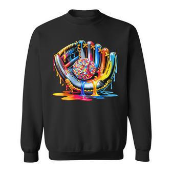 Baseball Drip For Boys Ice Cream Drip Baseball Stuff Lover Sweatshirt | Mazezy