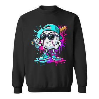 Baseball Drip Ice Cream Apparel Youth Drip Baseball Sweatshirt - Thegiftio UK