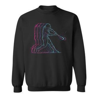 Baseball Player Swing Graphic Kids Youth Sweatshirt - Thegiftio UK