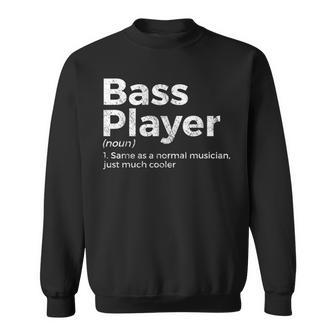 Bassist De Définition Pour Musiciens Sweater e - Cadeauxyz