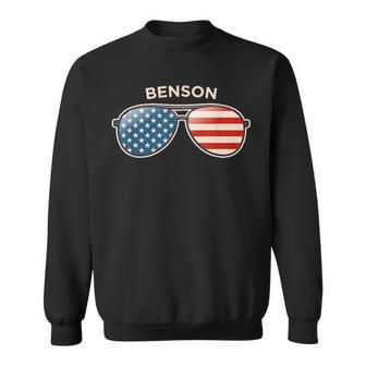 Benson La Vintage Us Flag Sunglasses Sweatshirt - Thegiftio UK
