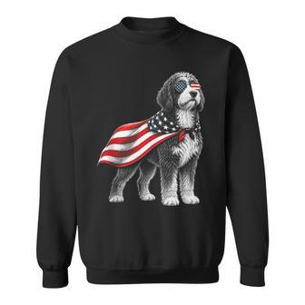 Bernedoodle 4Th Of July Us American Flag Dog Patriotic Sweatshirt - Thegiftio UK