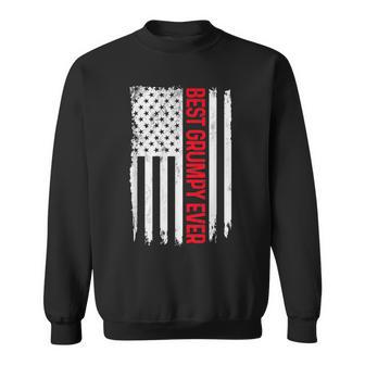 Best Grumpy Ever American Flag Papa Grandpa Sweatshirt - Thegiftio UK