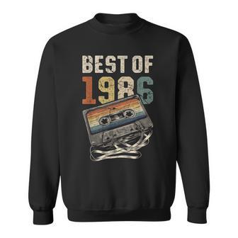 Best Of 1986 カセットテープ 40年 音楽 レトロ 誕生日 スウェットシャツ - Kawaiitshirt