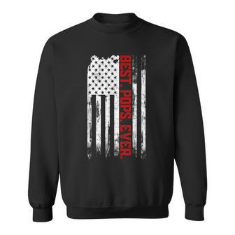 Best Pops Ever American Usa Flag Father’S Day For Pops Sweatshirt - Thegiftio