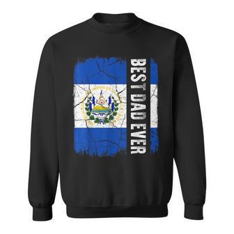 Best Salvadoran Dad Ever El Salvador Flag Father's Day Sweatshirt - Thegiftio UK