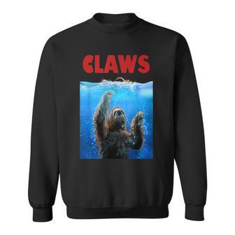 Beware Of Claws 面白いナマケモノ シャーク 映画 パロディ スウェットシャツ - Kawaiitshirt