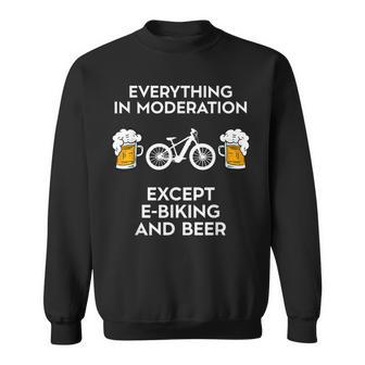 Bicicleta Eléctrica Divertida De La E-Bici Eléctrica Del Motorista De Mtb Y De La Cerveza Camisa de entrenamiento - Regaloses