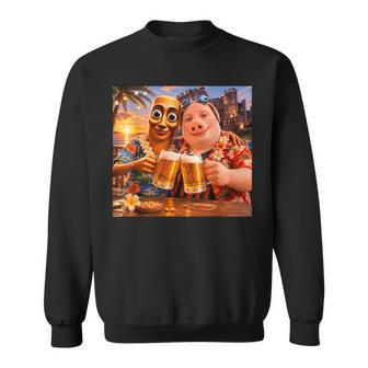 Bier Trinken Amtrandommerstimmung Tungahur Meme John Pork Sweatshirt - Geschenkecke