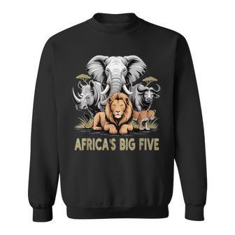 Big 5 Wildlife South Africa Safari Africa's Big Five Sweatshirt - Thegiftio