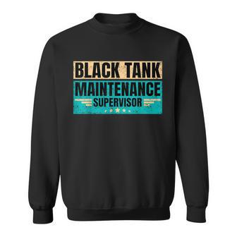 Black Tank Maintenance Supervisor Father's Day Sweatshirt - Thegiftio UK