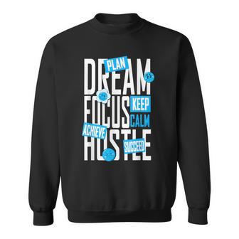 Blue Dream Focus Hustle Blue Graphic Sweatshirt - Thegiftio UK