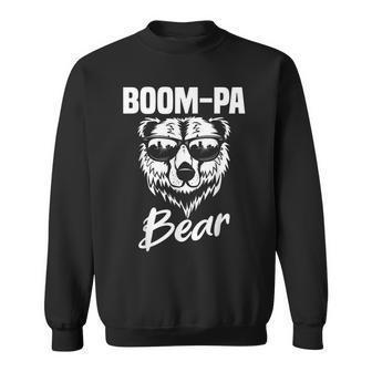 Boom-Pa Bear Wearing Cool Sunglasses Fathers Day Sweatshirt - Monsterry
