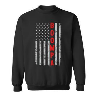 Boompa Fathers Day Vintage Patriotic Grandpa American Flag Sweatshirt - Thegiftio UK