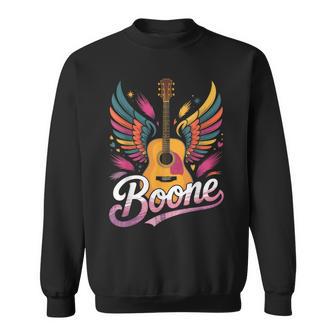 Boone Music Lover Vibes Colorful Artistic Sweatshirt - Monsterry