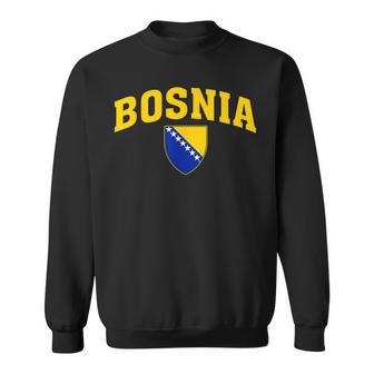 Bosnia Flag Bosnia Vintage Herzegovina Sarajevo Sweatshirt - Thegiftio UK