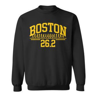 Boston 262 Running Marathon Finisher Celebration Runner Run Sweatshirt - Thegiftio UK
