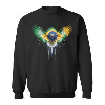 Brasil Flag Brazilian Pride Brasilian Roots Brazil Sweatshirt - Thegiftio UK