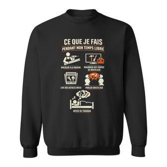 Bricolage Cadeau Homme Bricoleur Humour Temps Libre Travaux Sweater e - Cadeauxyz