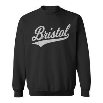 Bristol バーシティ スクリプト アスレチック スポーツ ジャージスタイル スウェットシャツ - Kawaiitshirt