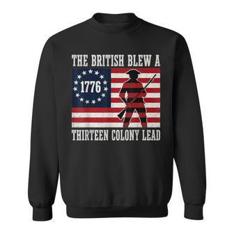The British Blew A 13 Colony Lead 4Th Of July 1776 Sweatshirt - Monsterry