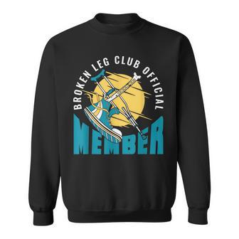 Broken Leg Club 公式メンバー 骨折 骨折 スウェットシャツ - Kawaiitshirt