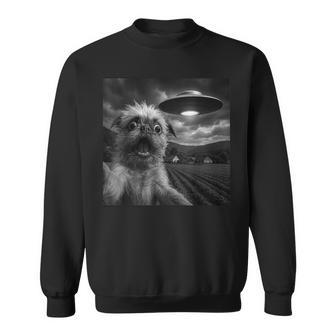Brussels Griffon Ufo Encounters Selfie Sweatshirt - Thegiftio UK