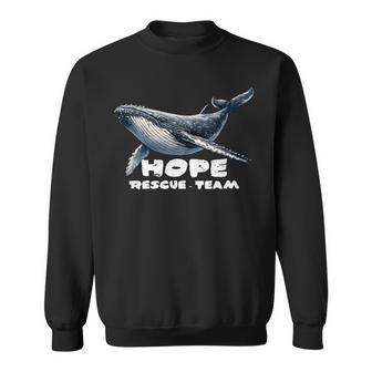 Buckelwal Hope Rescue Team Ostsee Walrettung Sweatshirt - Seseable